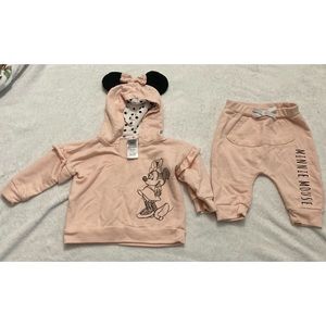 Disney Baby Minnie Mouse 6-9 months Hoodie and Pants